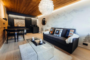 Furnished studio offering a magnificent view of Megève and the Val d'Arly